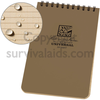 Desert Waterproof Notebook NAV209 Rite in the rain loose leaf TAMS paper 