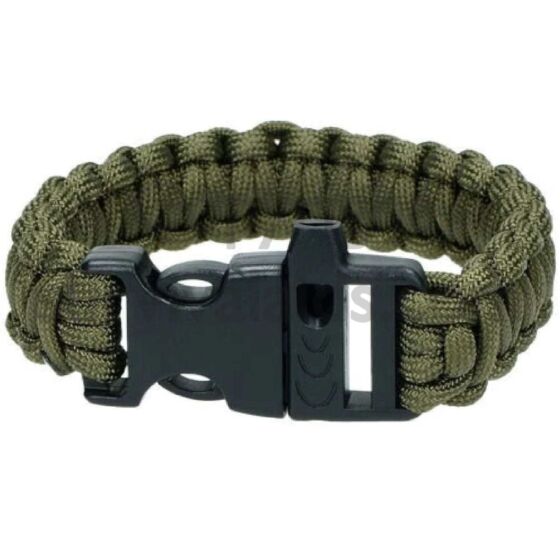 Forces Paracord Survival Bracelet Olive Green