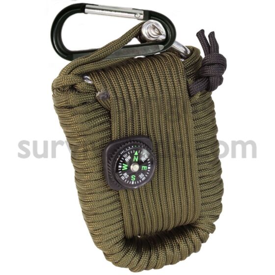 Large Paracord Survival Kit Olive Green