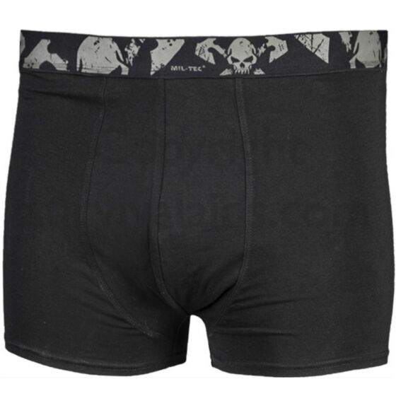 Army Boxer Shorts | Black Skull Design | Twin Pack