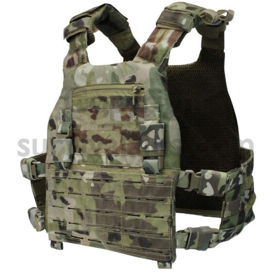 Multicam plate carrier deals with pouches