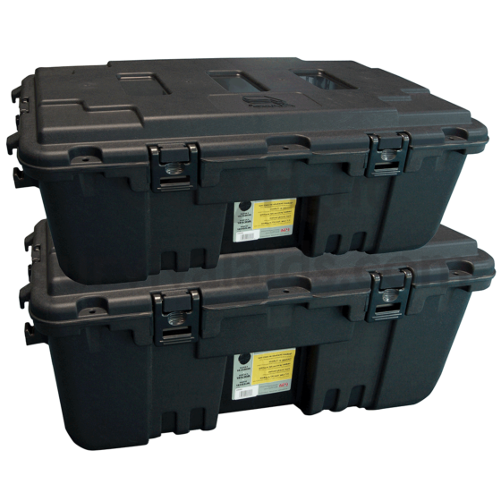 Plano 2 Pack of Large Wheeled Military Storage Trunks