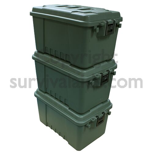 Military Plano Small Storage Trunk 3 Pack