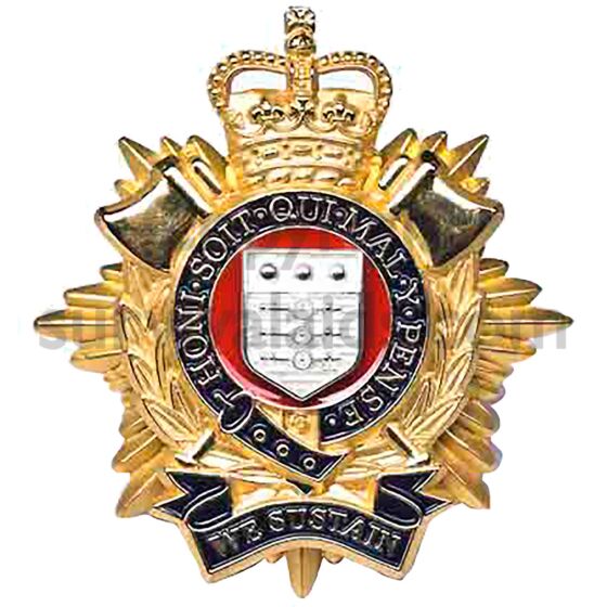 NEW RLC Beret Cap Badge Metal Anodised Gilt Royal Logistics Corps A1D3 