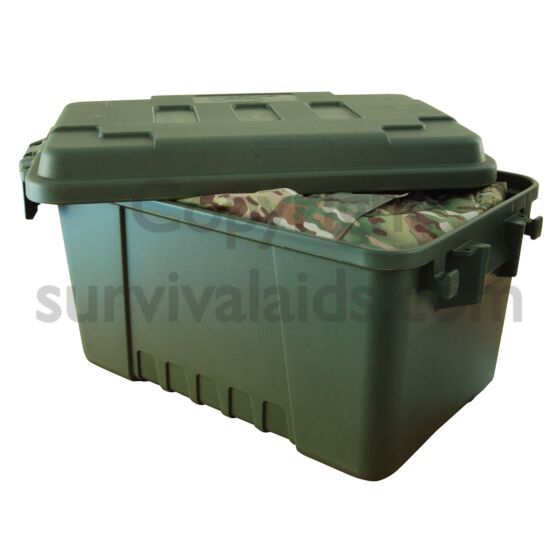 Small Storage Trunk, Plano in Colour Olive Drab