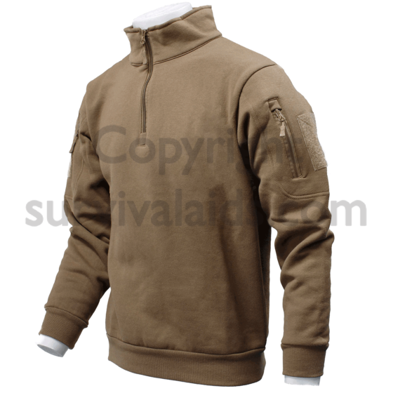 Tactical Sweatshirt | Coyote | Survival Aids