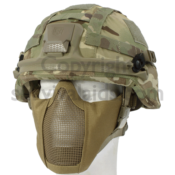 Viper Gen2 Mesh Crossteel Face Mask with Padded Sides Airsoft Skermish Green 