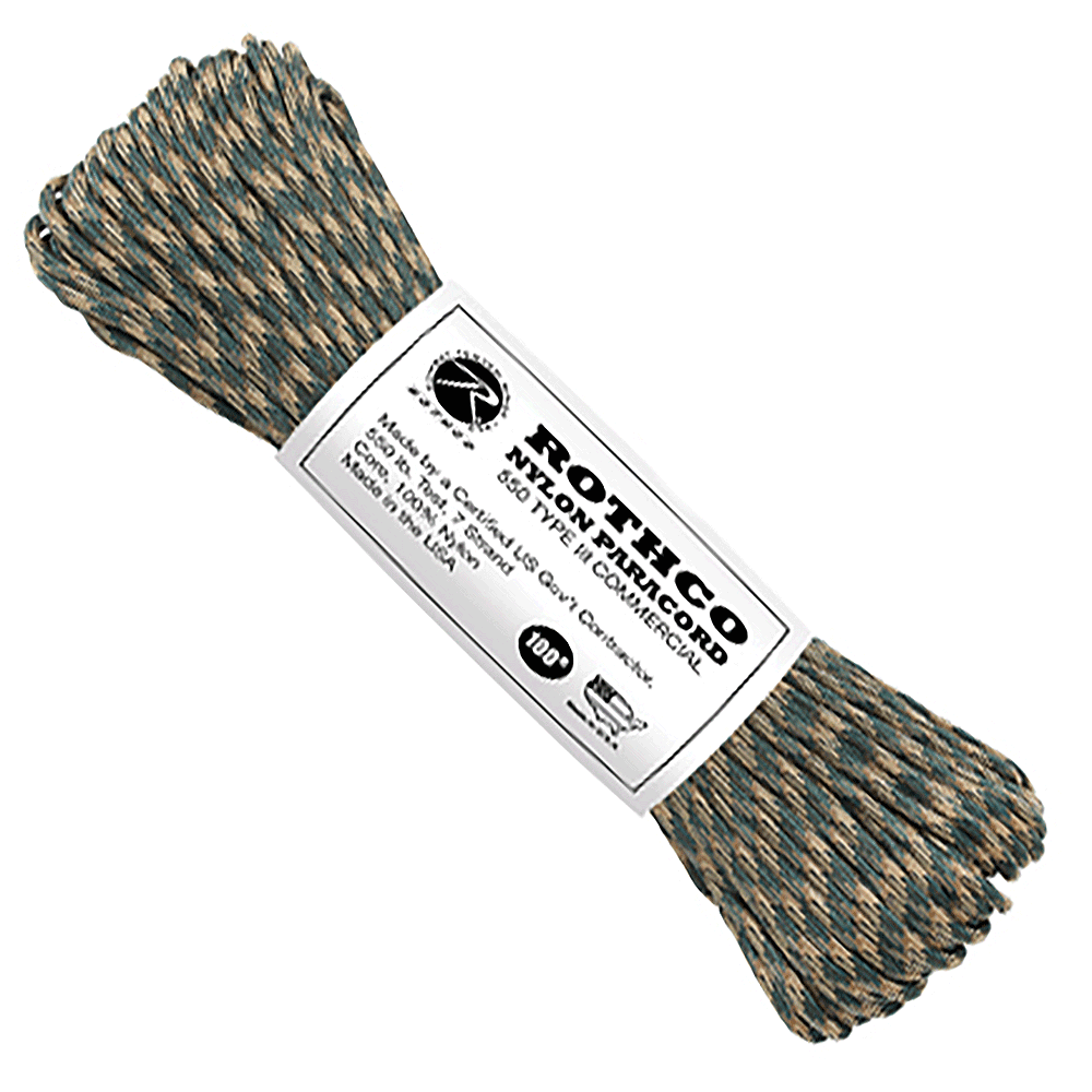 Woodland Nylon Paracord Type III Commercial, 550...