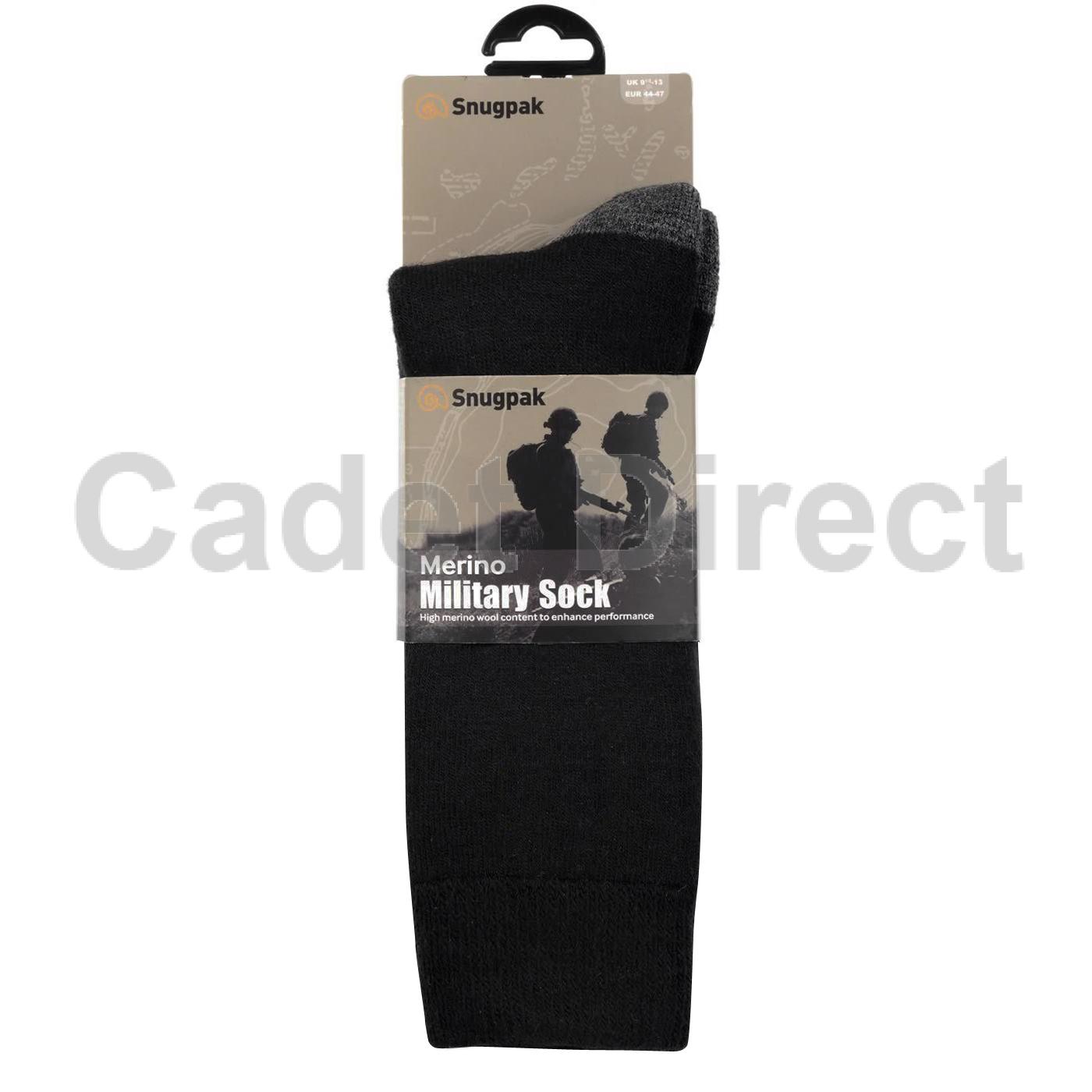 Snugpak Merino militaire Sock Noir