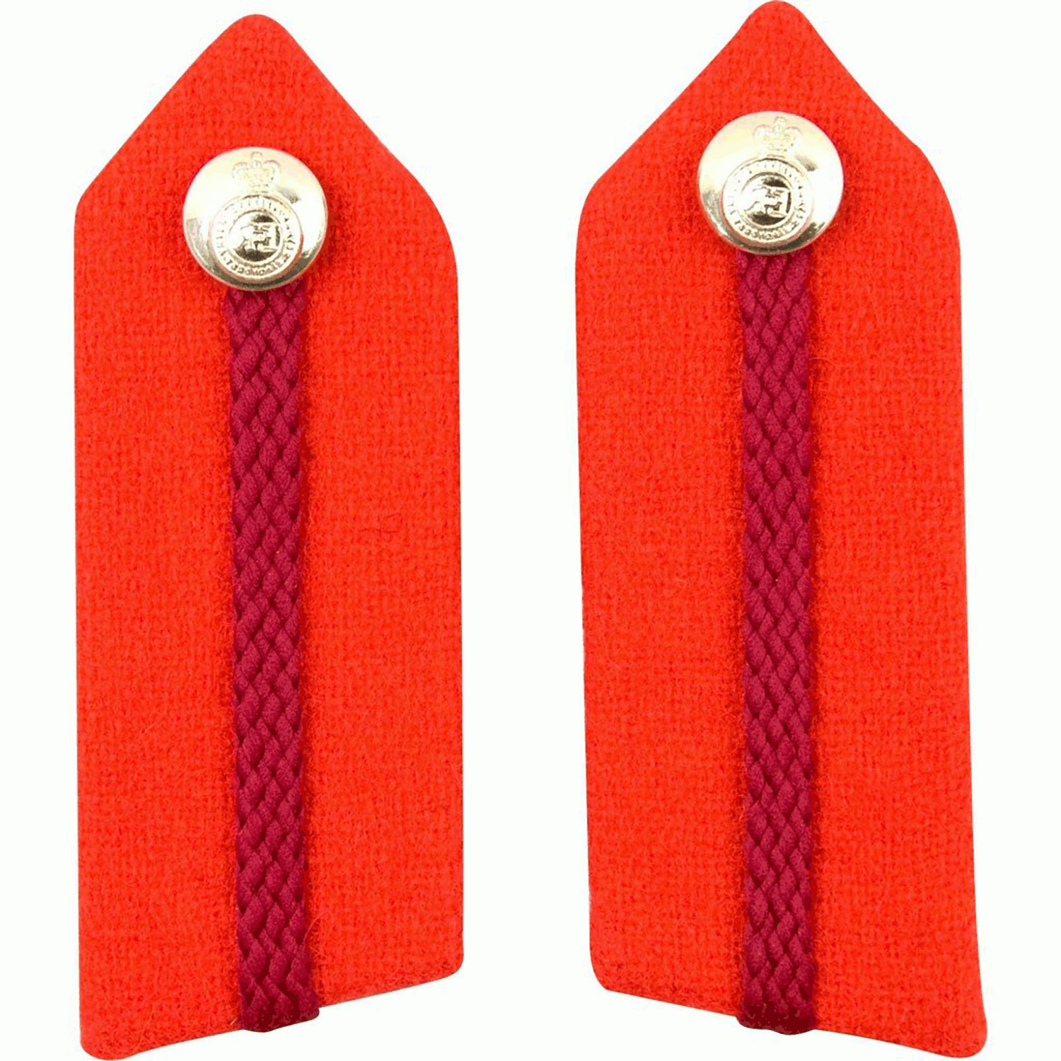Staff of the Army No.2 Red Tab Gorget Patches,...