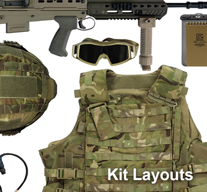 British Forces Kit Layouts
