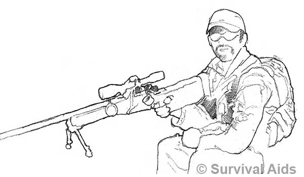 Sniper on roof