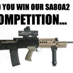 Did you identify the missing SA80A2 working part?